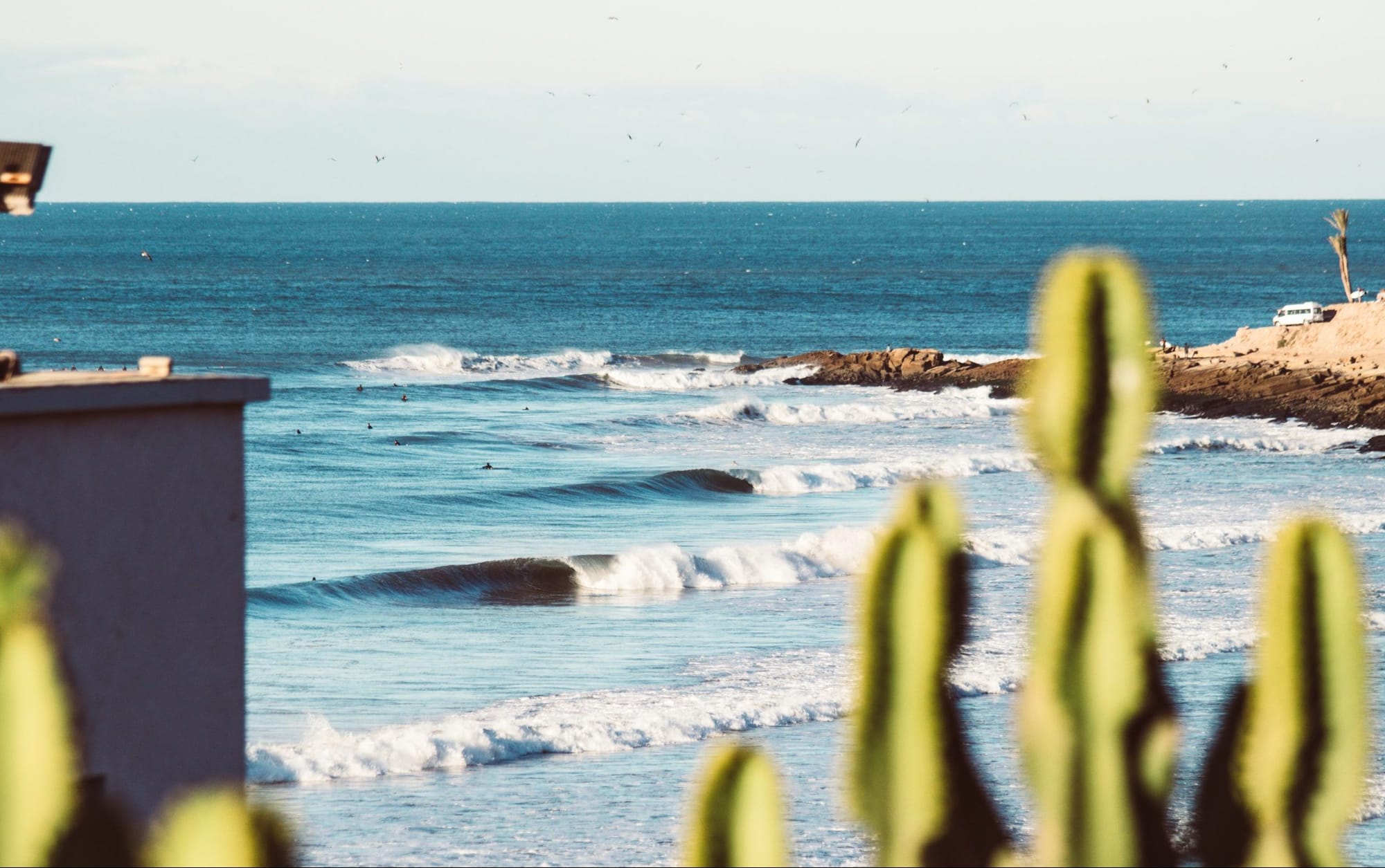 Waves over the rocks