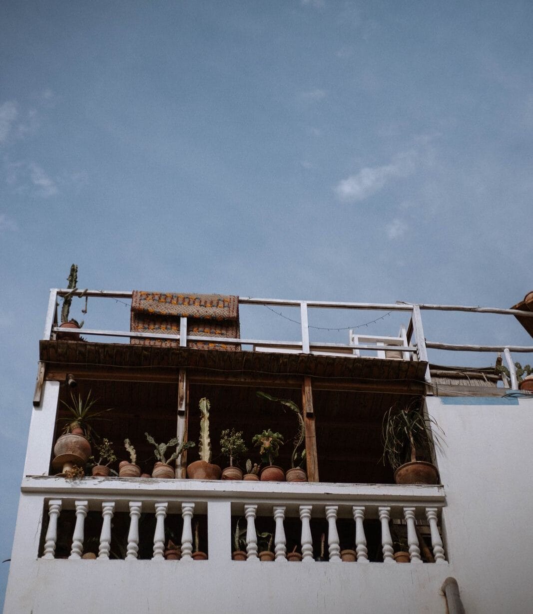 The rooftop deck